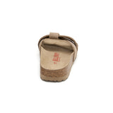 Sandalia Monterey beige y marrón para mujer