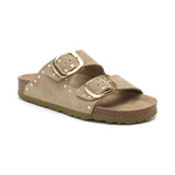 Sandalia Malibu Glam Ecru Caqui para Mujer
