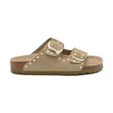 Sandalia Malibu Glam Ecru Caqui para Mujer