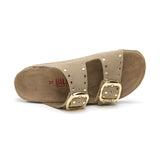Sandalia Malibu Glam Ecru Caqui para Mujer