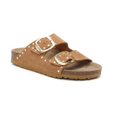 Sandalia Malibu Glam de cuero para mujer