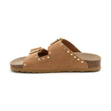 Sandalia Malibu Glam de cuero para mujer