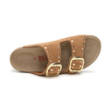Sandalia Malibu Glam de cuero para mujer