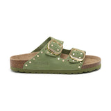Sandalia Malibu Glam Verde Bosque para Mujer
