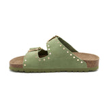 Sandalia Malibu Glam Verde Bosque para Mujer