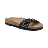 Sandalia Santa Mónica color cobre negro para mujer