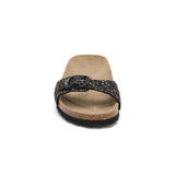 Sandalia Santa Mónica color cobre negro para mujer