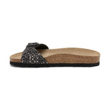 Sandalia Santa Mónica color cobre negro para mujer