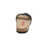 Sandalia Santa Mónica color cobre negro para mujer