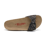 Sandalia Santa Mónica color cobre negro para mujer