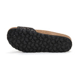Sandalia Santa Mónica color cobre negro para mujer