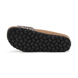 Sandalia Santa Mónica multicolor negra para mujer