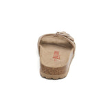 Sandalia Santa Monica beige tostado para mujer