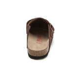 Zueco Dallas Castaña Marron Planta Blanda
