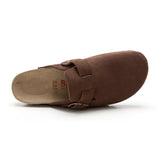 Zueco Dallas Castaña Marron Planta Blanda