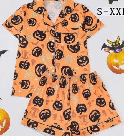 Conjunto de pijama de satén para Halloween