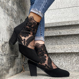 JOLIE™ - Botines elegantes de encaje con tacón