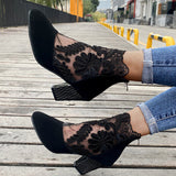 JOLIE™ - Botines elegantes de encaje con tacón