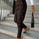 Celia Pantalón de Cuero Chic detalle de la cintura