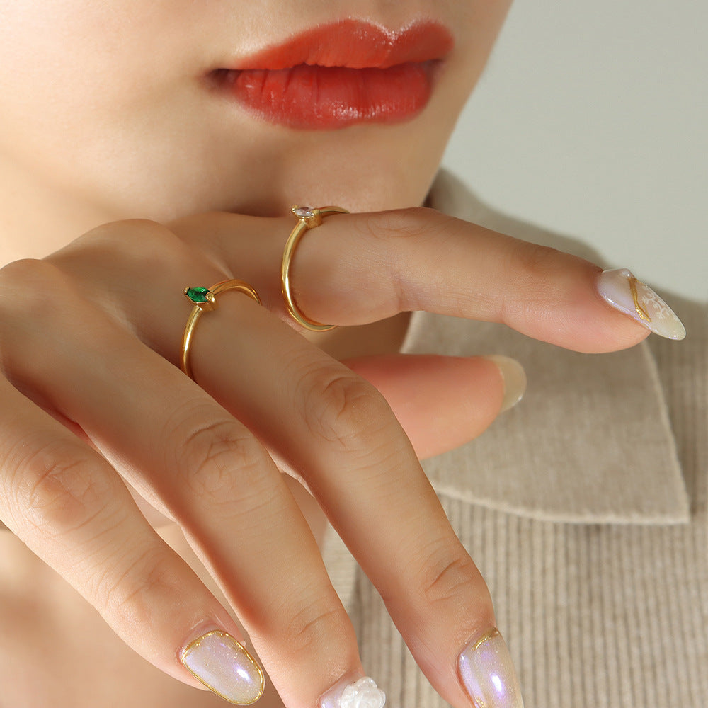 Anillo de moda sencillo para mujer