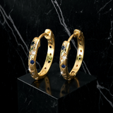 Sparkling Teardrop Vintage Gold Earrings