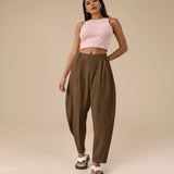 Lidia office pants barrel leg