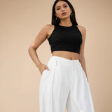 Lidia office pants barrel leg