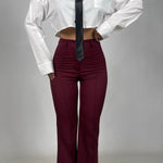 Eva Pantalones Casuales detalle de la cintura