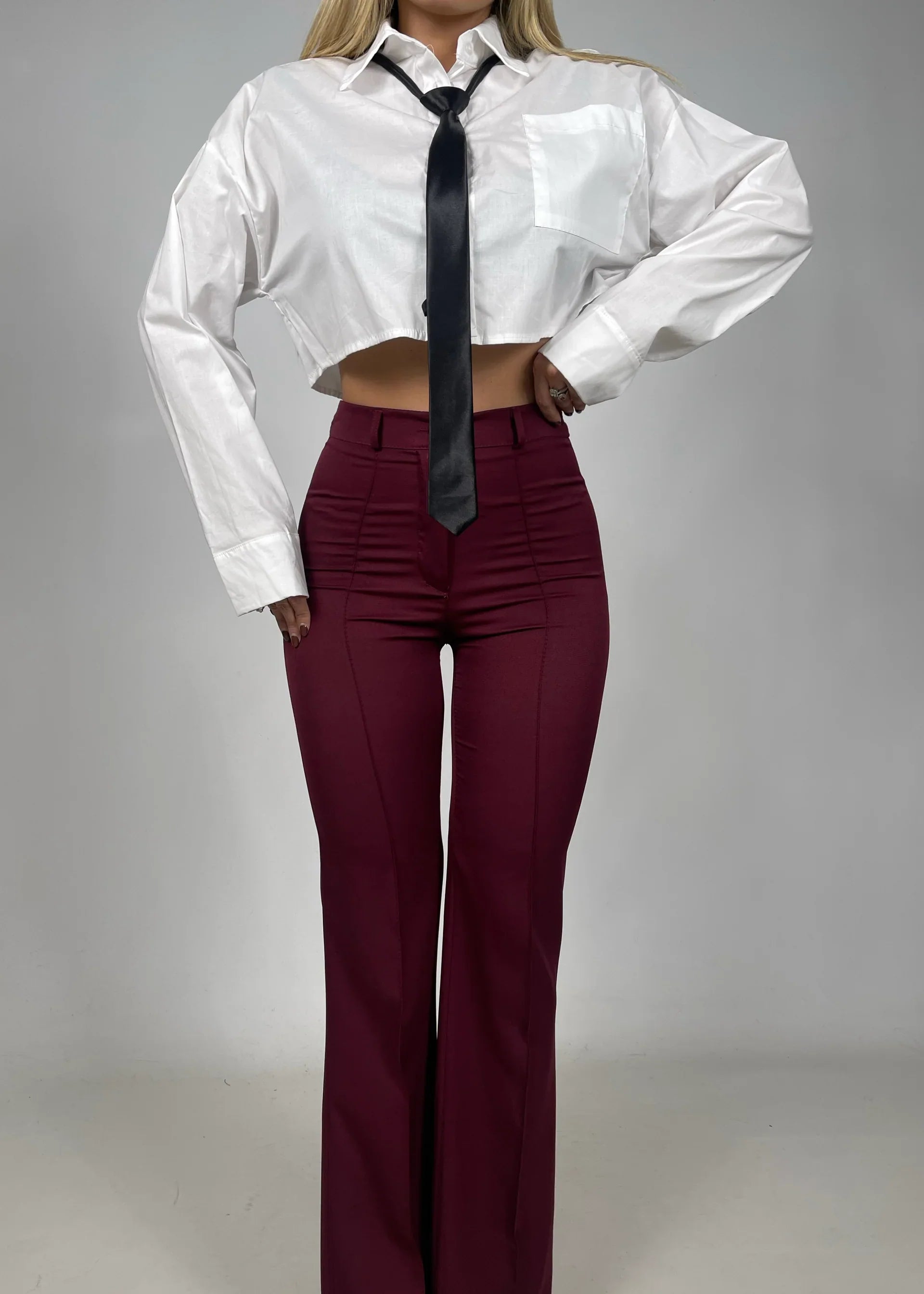 Eva Pantalones Casuales detalle de la cintura