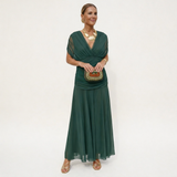 Velora | Vestido Floral Largo con Escote en V