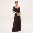 Velora | Vestido Floral Largo con Escote en V