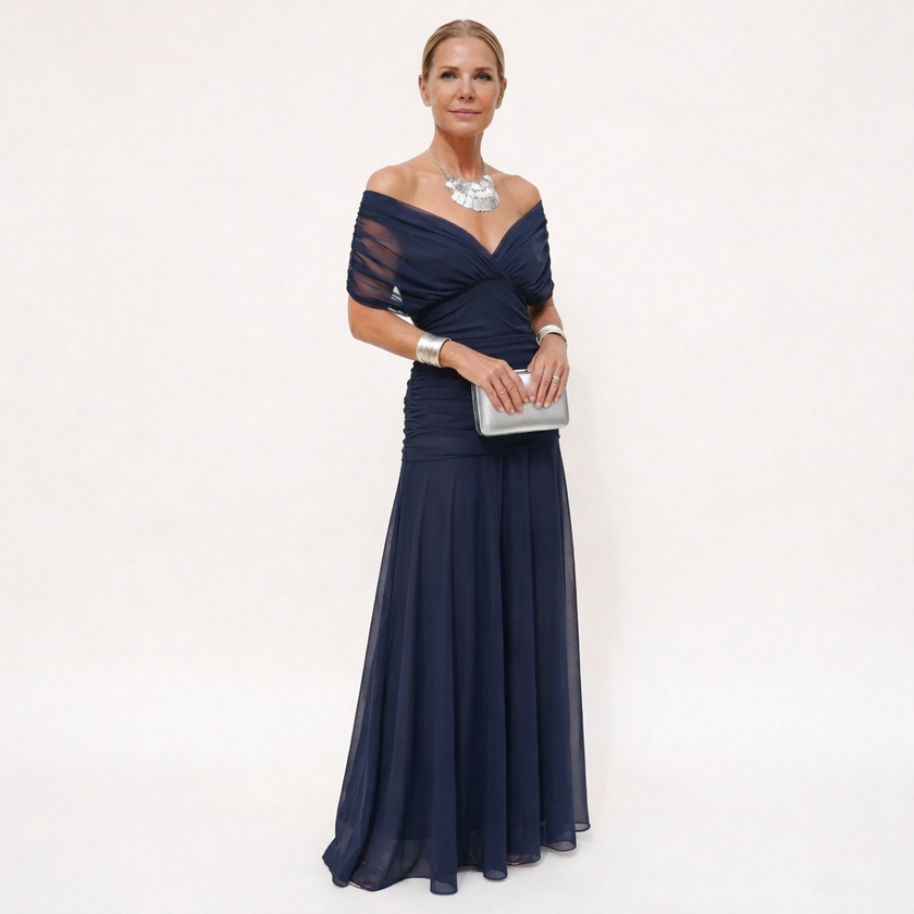 Velora | Vestido Floral Largo con Escote en V
