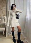 York | Vestido corto de suéter de otoño