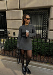 York | Vestido corto de suéter de otoño