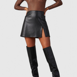 Beautiful | Black Over-the-Knee Boots with a Wide Heel