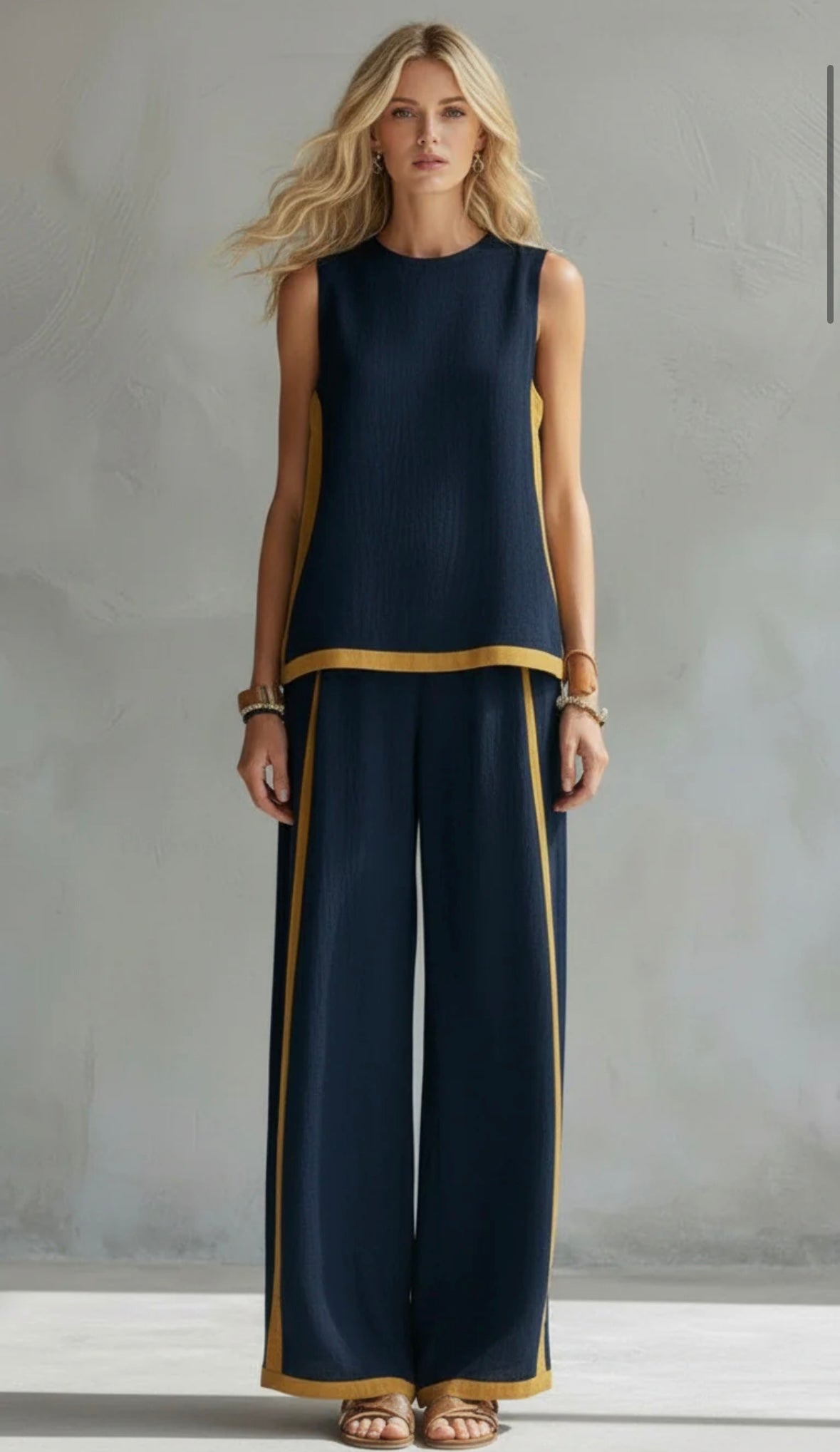 LEILA | CONJUNTO ELEGANTE DE LINO Y ALGODÓN