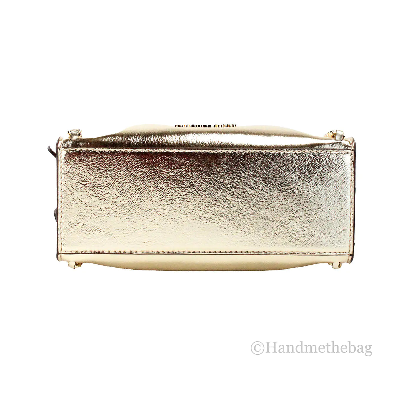 Michael Kors Mina Belted Gold Vegan Leather Chain Crossbody Bag