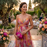 Helena | Tulle ball gown with watercolor print