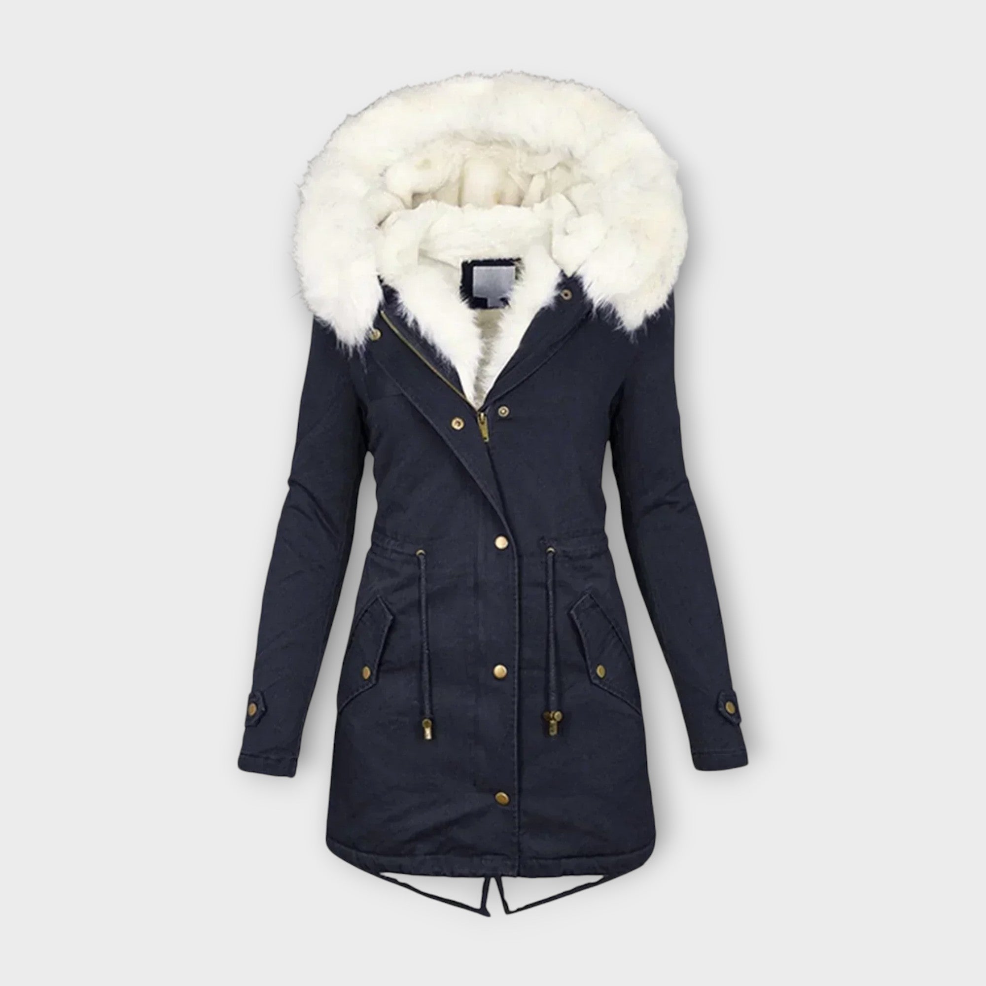 Ivara – Chaqueta de invierno impermeable y forrada de piel sintética