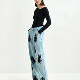 Luissine | High-Waisted Wide-Leg Jeans