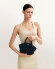 Noelia Bolso Mini de Ante Sintético Negro accesorio laiagasteiz