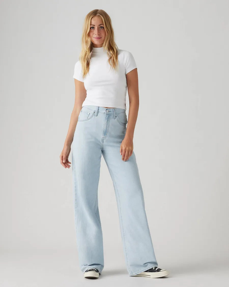 Raquel Vaqueros holgados con cintura ajustable look casual femenino