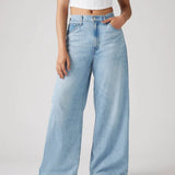 Raquel Vaqueros holgados con cintura ajustable detalle denim