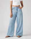 Raquel Vaqueros holgados con cintura ajustable detalle denim