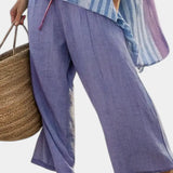 Carlotta | Lavender Top and Linen Pants Set