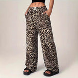 LIEZEL™ – Pantalones cómodos de pierna recta con estampado de leopardo