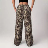 LIEZEL™ – Pantalones cómodos de pierna recta con estampado de leopardo
