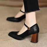 Ellie | Zapatos de salón clásicos de cuero