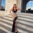 Celia | Vestido ajustado tipo vendaje en línea A