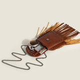 Bolso de hombro Rebel con borlas
